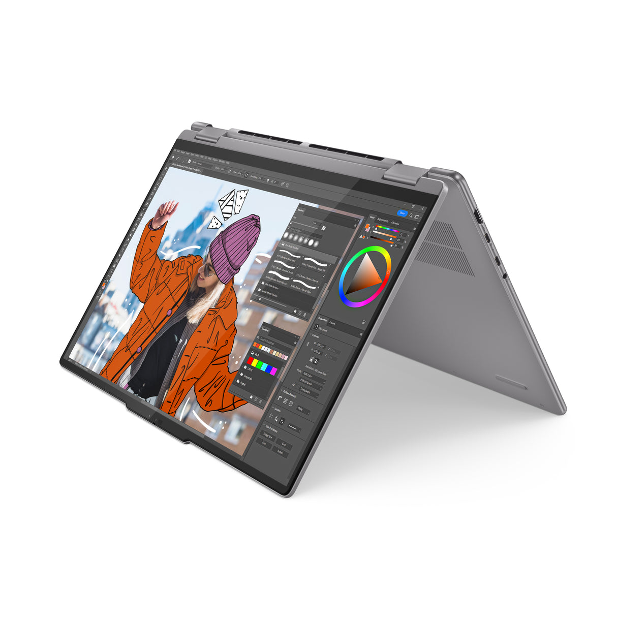 Lenovo Yoga 7 2-in-1 16AHP9 AMD Ryzen™ 7 8840HS Híbrido (2-en-1) 40.6 cm (16") Pantalla táctil WUXGA 16 GB LPDDR5x-SDRAM 1 TB SSD Wi-Fi 6E (802.11ax)
