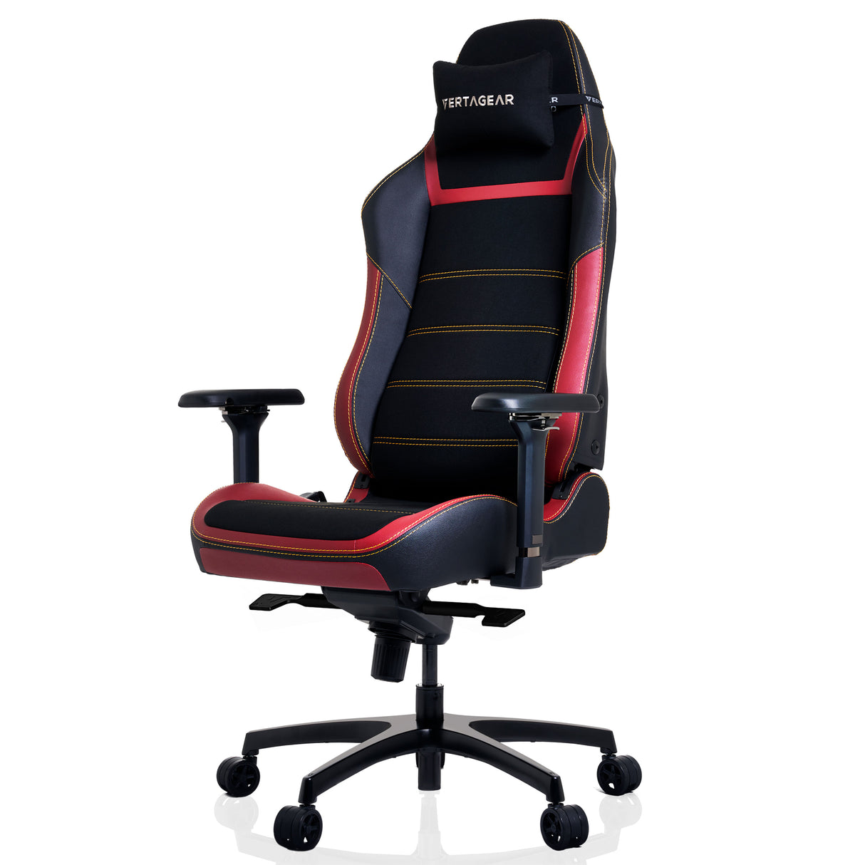 Vertagear VG-PL6800SE_BR silla para oficina o computadora asiento acolchado respaldo acolchado, Negro, Rojo, Negro