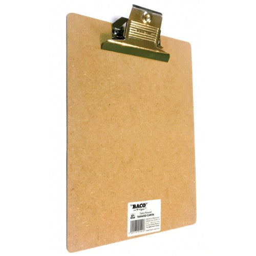 Tabla Baco Clip Madera Carta - Tb002 FullOffice.com