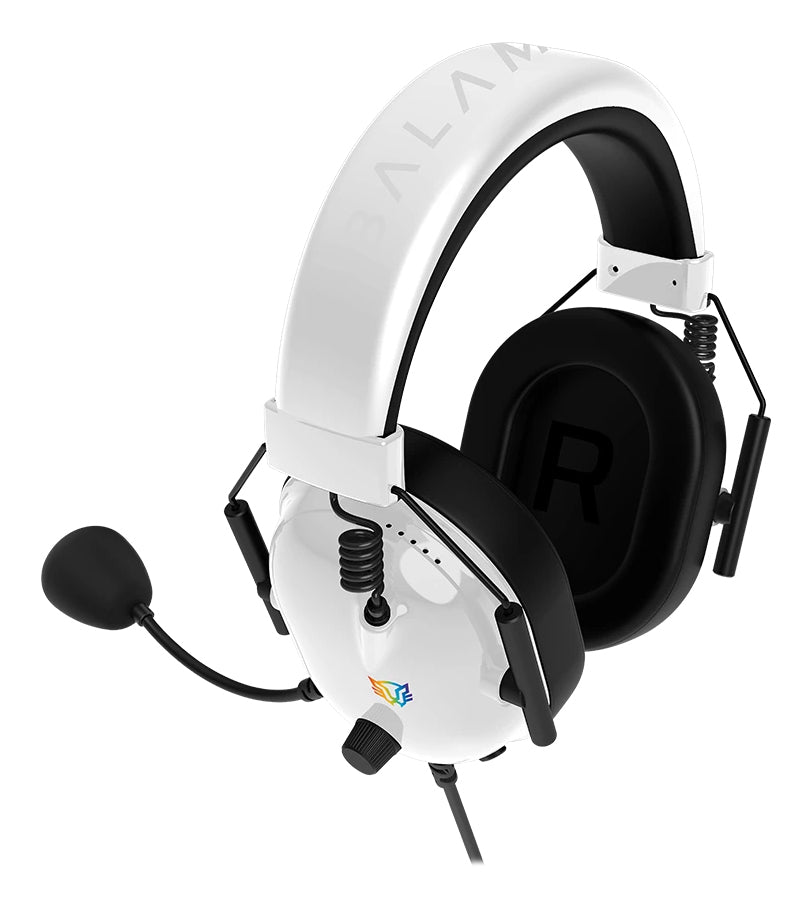 Balam Rush Aviator Level HA757 Auriculares Alámbrico Diadema Juego Negro, Blanco, 20 - 20000 Hz, 332 g