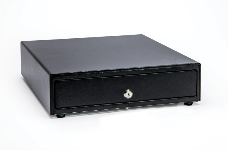 CAJON DE DINERO STAR MICRONICS 5 BILLETES 8 MONEDAS 2 RANURA DE MEDIOS ACCIONADO POR LA IMPRESORA NEGRO CD4-1616BK58-52