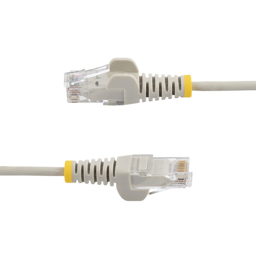 StarTech.com Cable de Red Ethernet CAT6 Delgado sin Enganches Gris de 7m - Cable RJ45 Snagless Slim 28AWG - Alambre de C