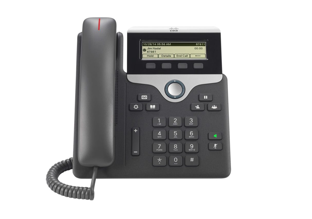 Cisco 7811 Teléfonos IP Teléfono IP Negro, Plata 1 líneas