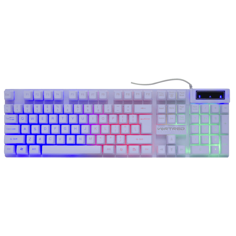 Perfect Choice V-930662 teclado Ratón incluido Juego USB Blanco, Alámbrico