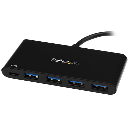 StarTech.com Hub Concentrador USB 3.0 de 4 Puertos con PD Entrega de Potencia - 5Gbps - Adaptador USB-C a 4x USB-A - USB