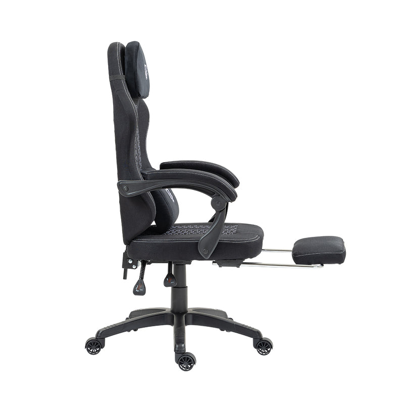 Balam Rush BR-940641 silla para videojuegos Silla universal para juegos Asiento acolchado tapizado Negro, 120 kg, Respal