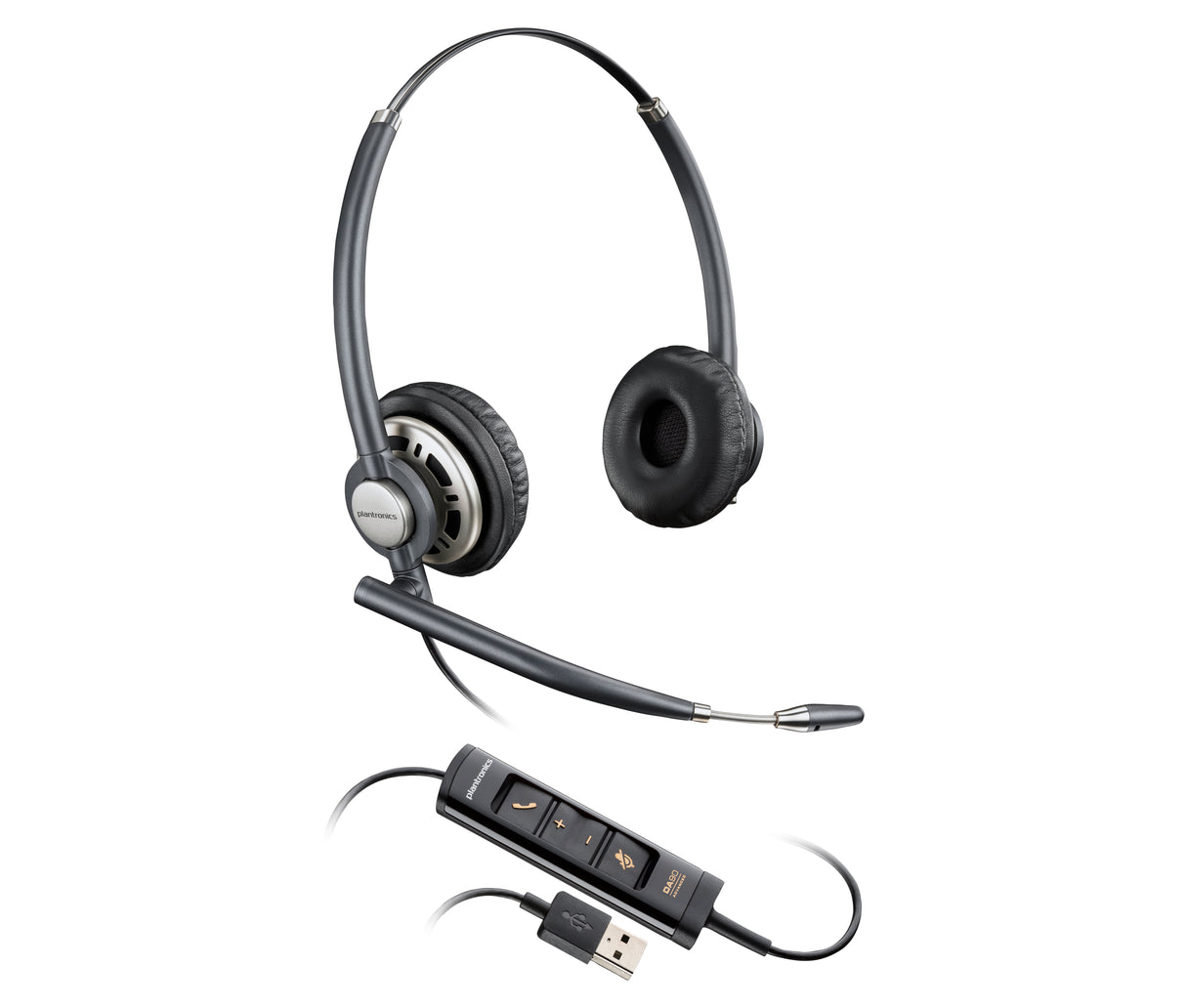 HP Poly Auriculares estéreo Poly EncorePro 725 USB-A TAA Auriculares Auriculares Diadema Oficina/Centro de llamadas Binaural