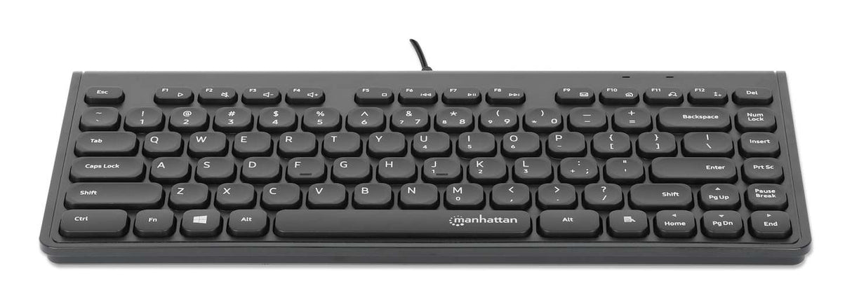 Manhattan 180702 Teclado Oficina Alámbrico USB Interruptor de membrana