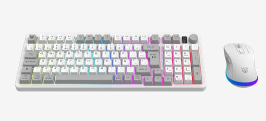 Combo BALAM RUSH Gamer 2 en 1 Inalámbrico Squad Conquest Pro KG525 / Teclado + Mouse / 2.4 MHz + 2 modos Bluetooth + USB