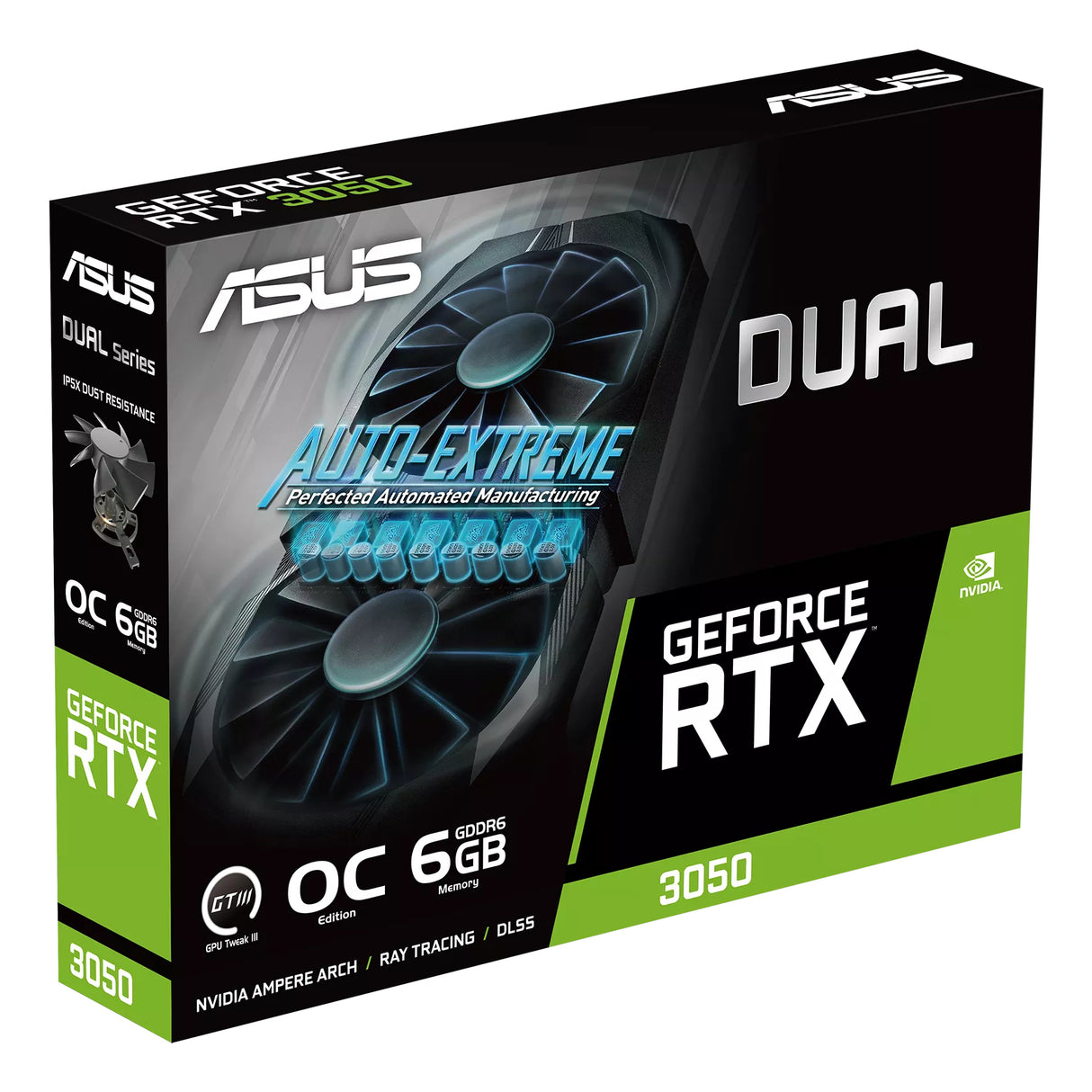 ASUS DUAL-RTX3050-O6G tarjetas gráficas Si 2304 NVIDIA GeForce RTX 3050