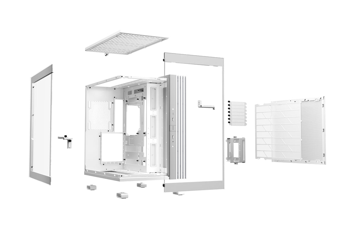 be quiet! LIGHT BASE 600 DX White carcasas ordenador Midi Tower PC Blanco ATX, micro ATX, Mini-ATX