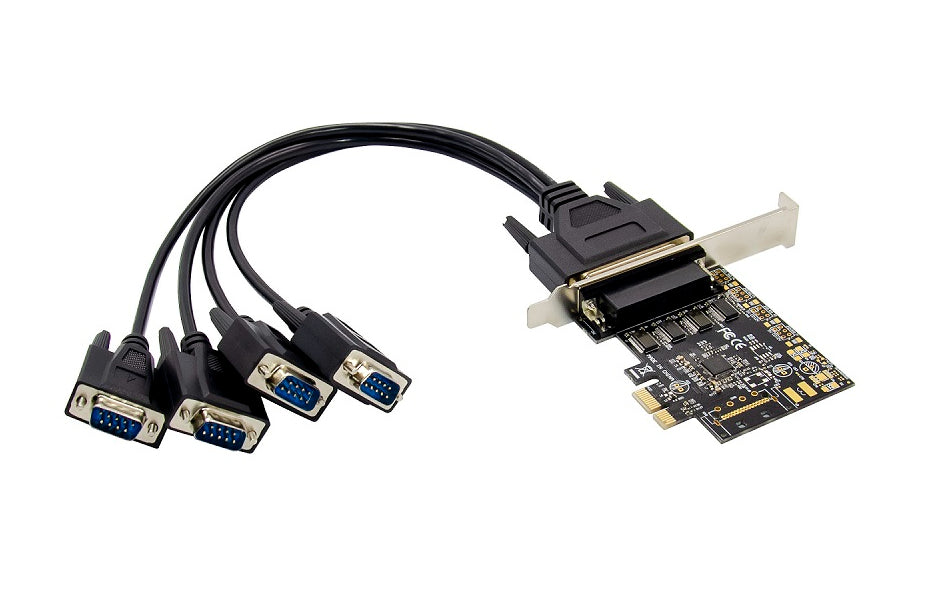 X-Media XM-PEX-4S tarjeta o adaptador de interfaz Interno RS-232, PCIe, Perfil bajo, PCIe 2.0