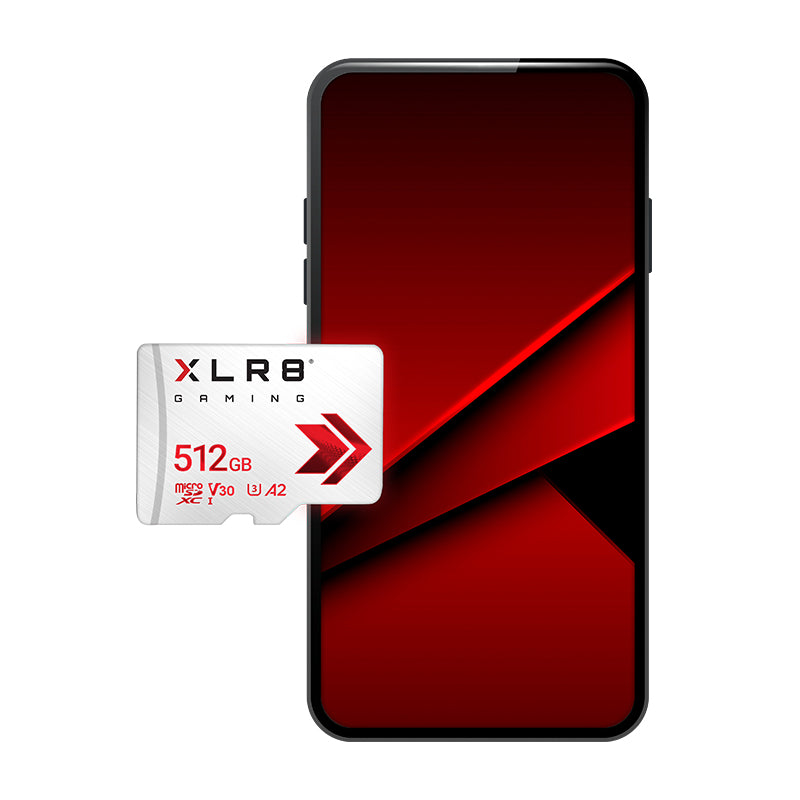 PNY XLR8 Gaming 512 GB MicroSD UHS-I Clase 10, 100 MB/s, P-SDU512V32100XLR-GE