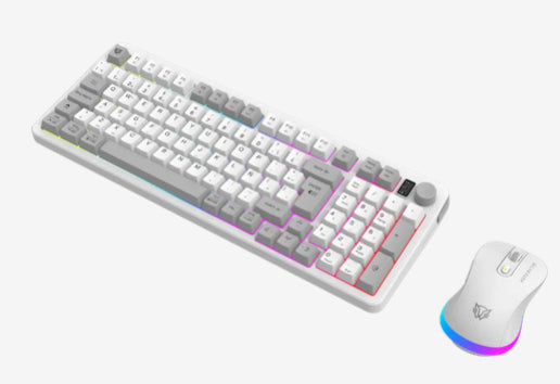 Combo BALAM RUSH Gamer 2 en 1 Inalámbrico Squad Conquest Pro KG525 / Teclado + Mouse / 2.4 MHz + 2 modos Bluetooth + USB