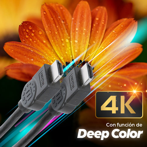 Manhattan Cable HDMI 4K@30 Hz, 1 m, compatible con 1080p y la mayoría de usos 4K (compruebe las especificaciones 4k de s