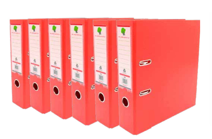 Techmakro KITCARP6RJ carpeta Cartón, Cloruro de polivinilo (PVC) Rojo Carta, Folder de archivo convencional, 650 hojas,