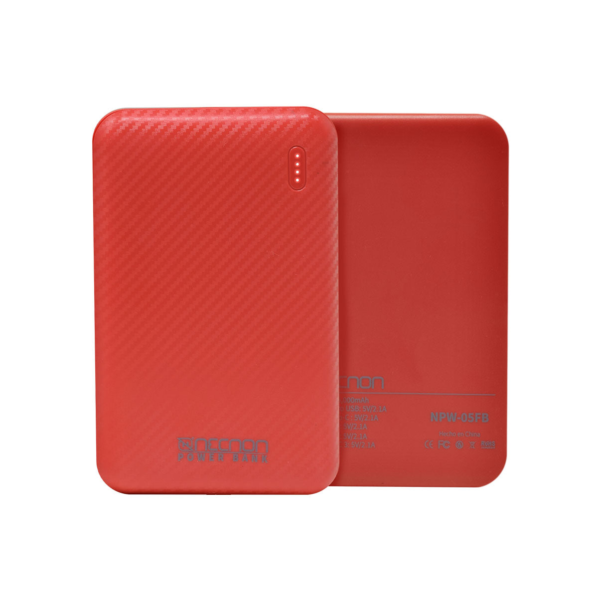Necnon NPW-05FB 5000 mAh Rojo