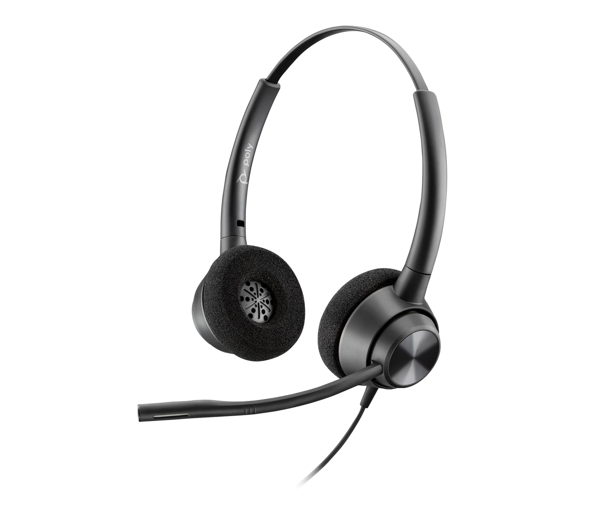 HP Poly Auriculares binaurales Poly EncorePro 320 con desconexión rápida TAA Auriculares Auriculares Diadema Oficina/Centro de llamadas Binaural