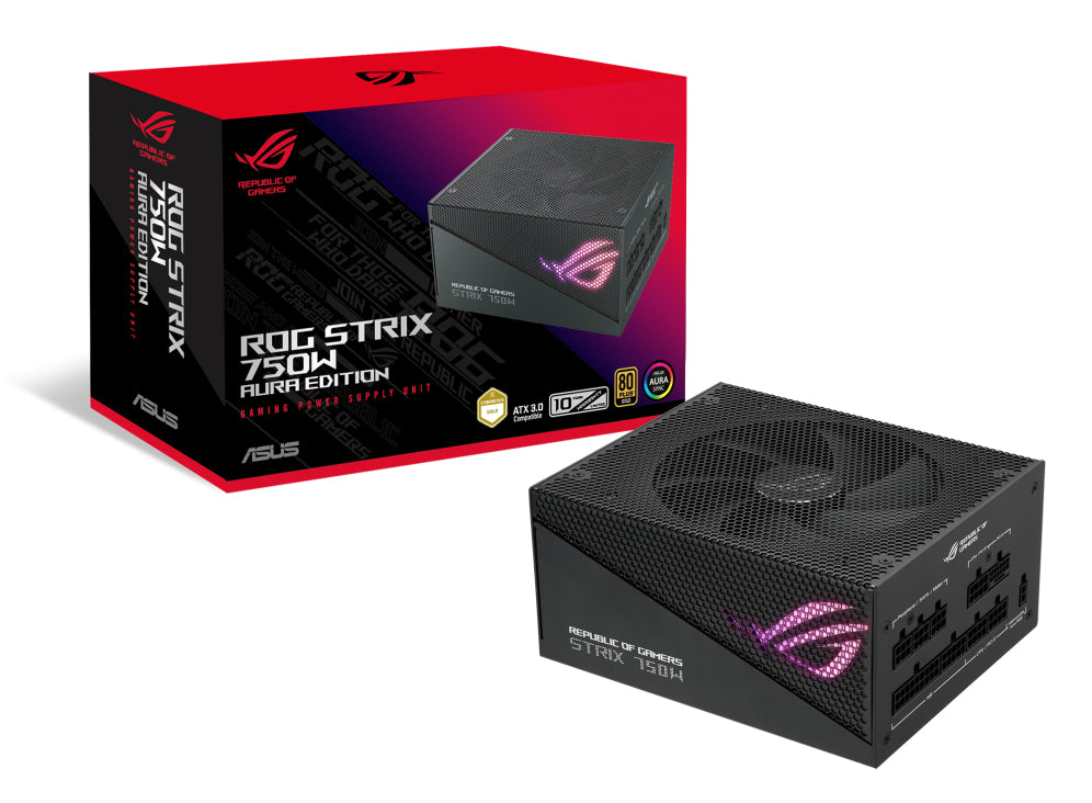 ASUS ROG STRIX 750W Gold Aura Edition unidades de fuentes de alimentación 750 W 100 - 240 V 120 W 750 W