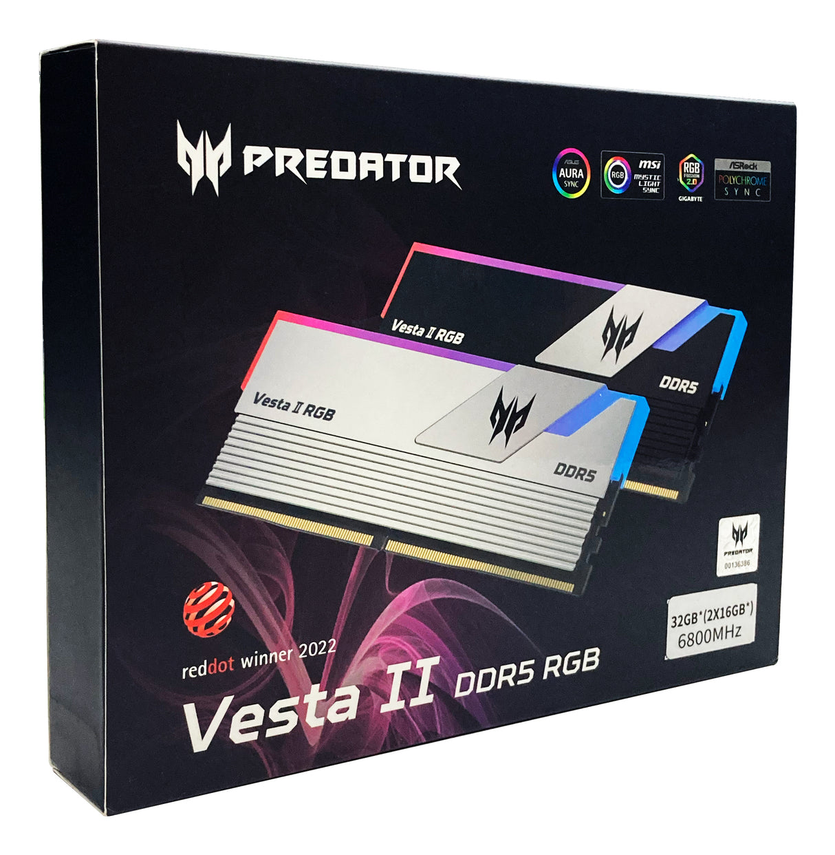 Predator Predator VESTA2-32GB-6000-1R8-V6 Memoria RAM Si 30 32 GB 2 x 16 GB