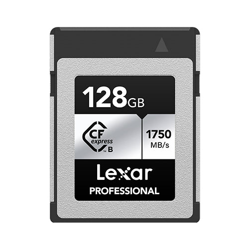 Lexar LCXEXSL128G-RNENG memoria flash 128 GB CFexpress tipo B, 1750 MB/s, 1300 MB/s, Plata