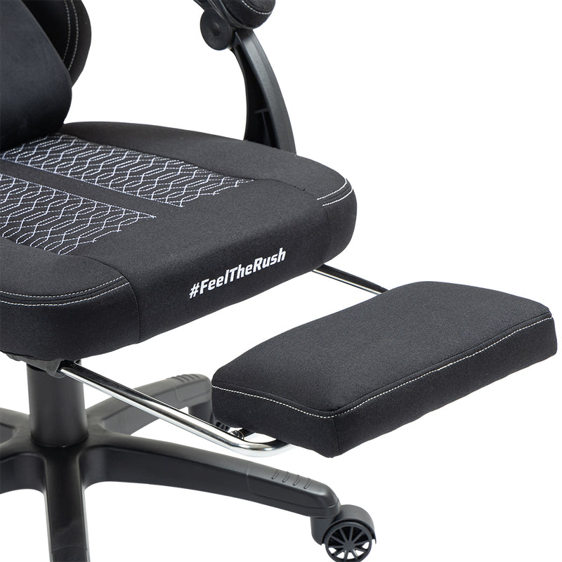 Balam Rush BR-940641 silla para videojuegos Silla universal para juegos Asiento acolchado tapizado Negro, 120 kg, Respal