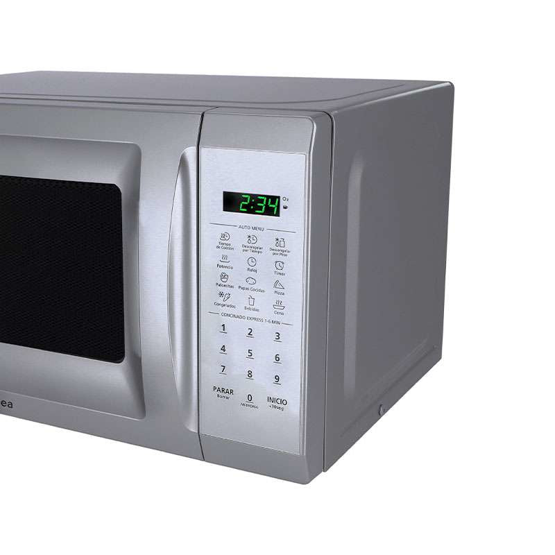 Midea MMDP07S2CB microondas Plata Sobre el rango 20 L 1050 W, Pantalla incorporada, LED, Tocar