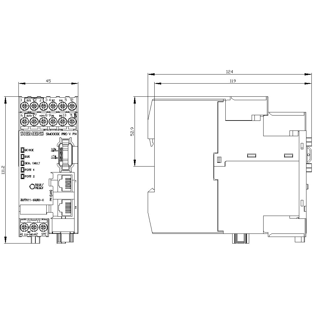 Siemens 3UF7011-1AU00-0 no categorizado
