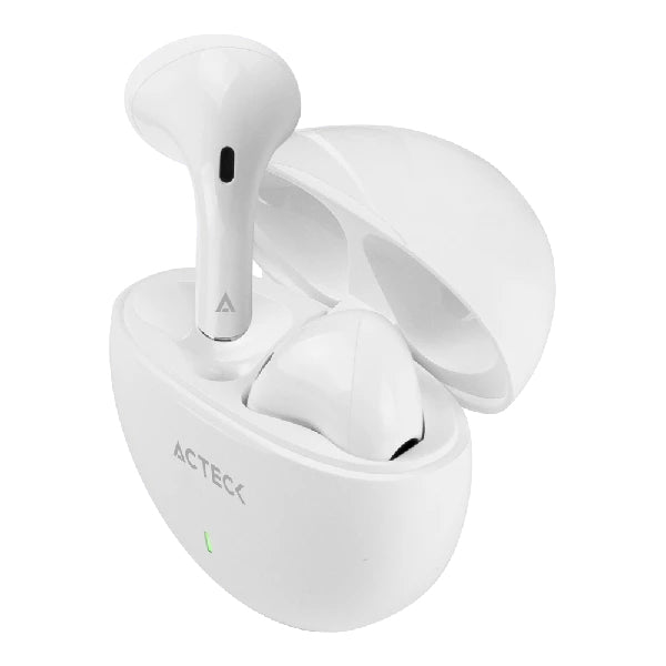 Audífonos ACTECK Para Dispositivos Sense EP230 / In Ear Inalambricos TWS BT 5.1 Blanco Essential Series