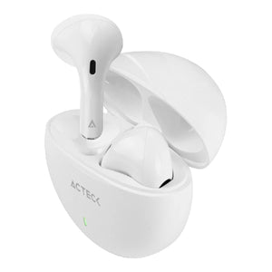 Audífonos ACTECK Para Dispositivos Sense EP230 / In Ear Inalambricos TWS BT 5.1 Blanco Essential Series