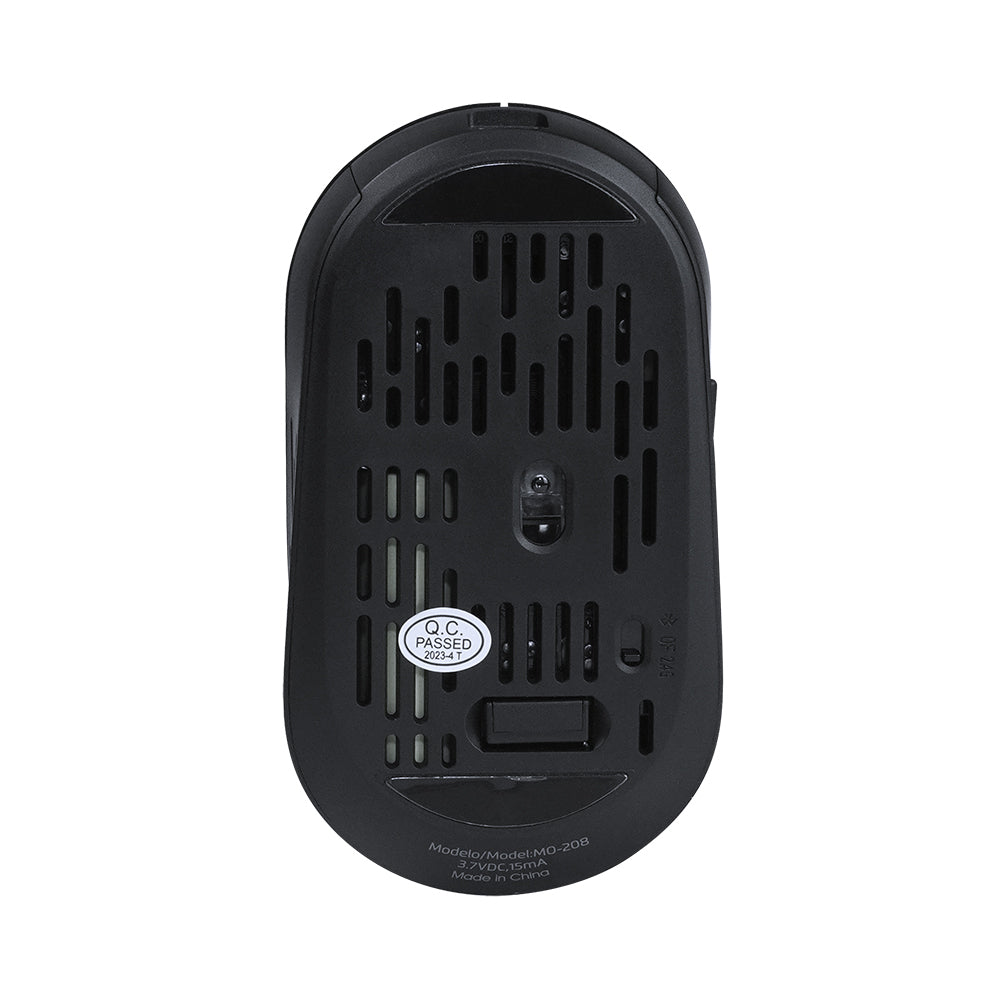 Vorago MO-208 ratón Diestro RF inalámbrico + bluetooth Óptico 2400 DPI, Negro