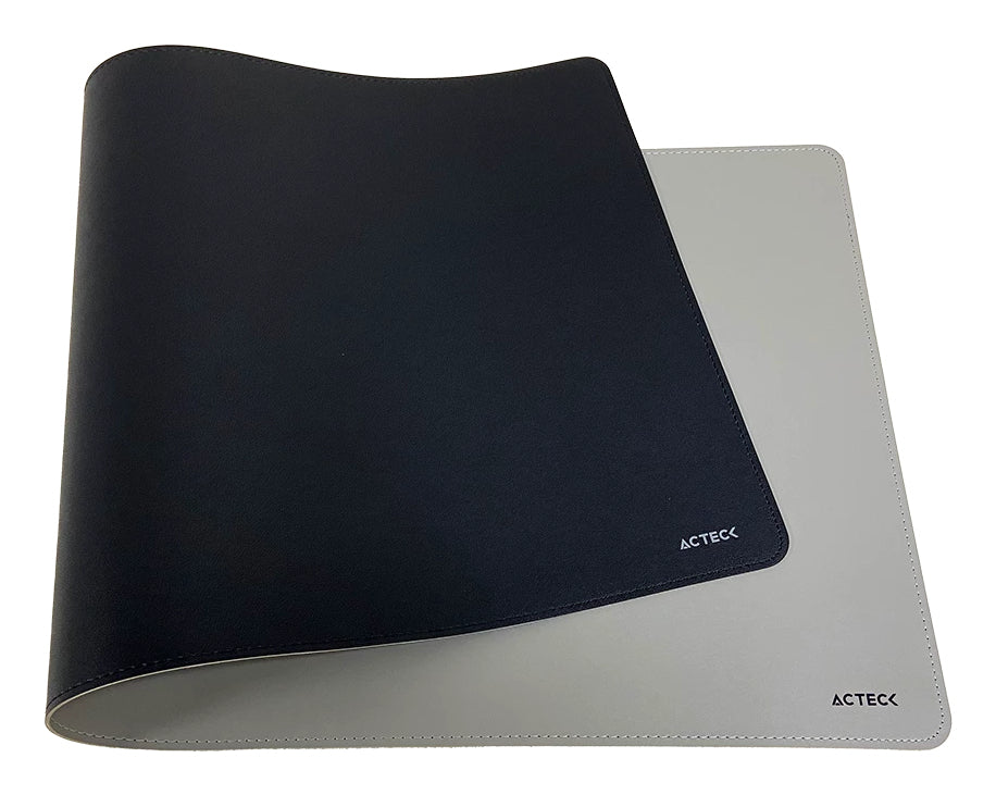 Acteck TP676L protector de escritorio Imitación piel Negro, Gris, 800 mm, 350 mm