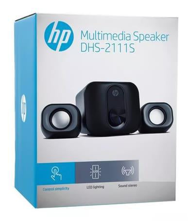 HP DHS-2111S juego de altavoz 11 W Negro 2.1 canales De 1 vía 6 W, Plástico