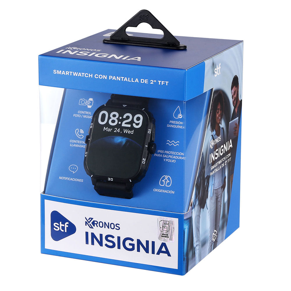 STF ST-W49759 reloj inteligente y deportivo 5.11 cm (2.01") TFT Digital 240 x 296 Pixeles Pantalla táctil Negro