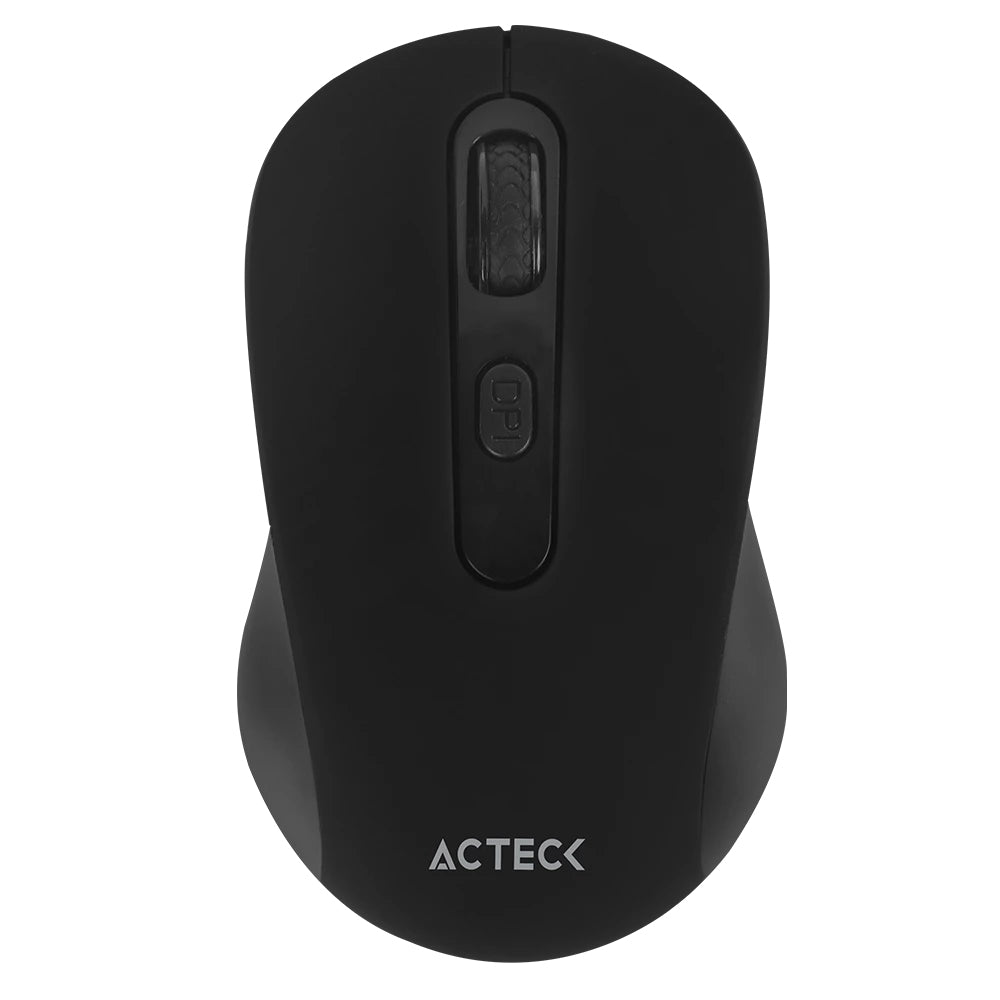 Mouse ACTECK Confortable Optimize Joy MI215 Inalambrico 2.4 Ghz 800-1600 dpi 3 Nvls 3 Bot Negro