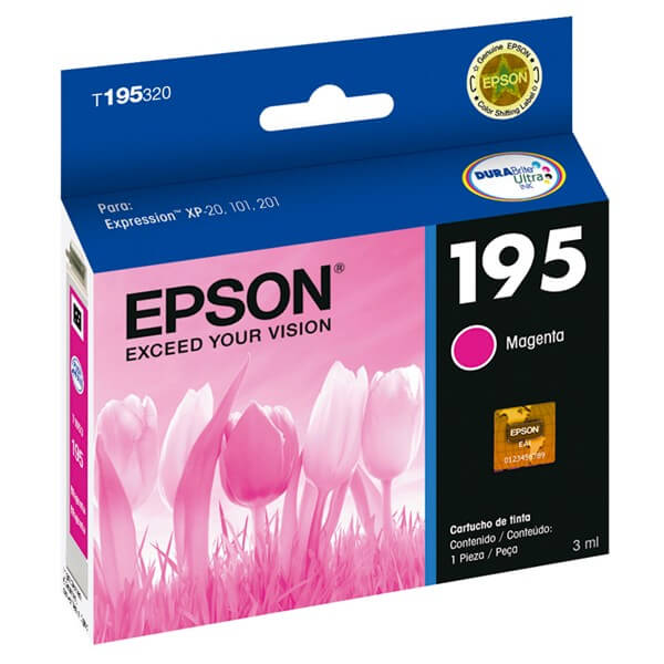 Tinta Epson T195 Xp-101 201 211 Magenta - T195320-Al