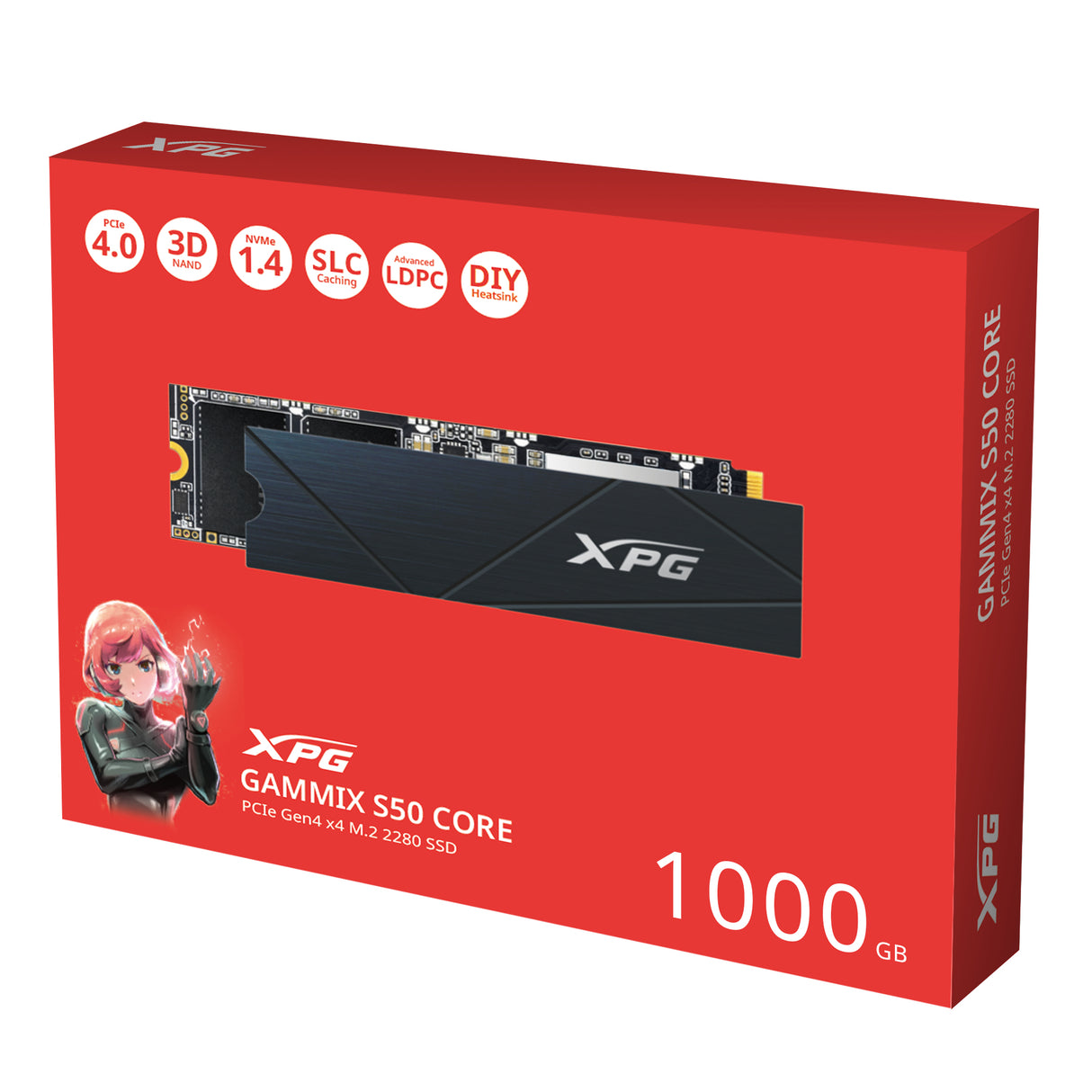 XPG GAMMIX S50 CORE unidades internas de estado sólido 1.4 1 GB M.2 PCI Express 4.0
