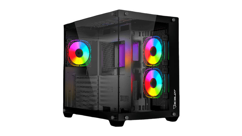 Ocelot Gaming A-CUBE 1 gabinete de computadora Negro, ATX, ITX, Micro ATX