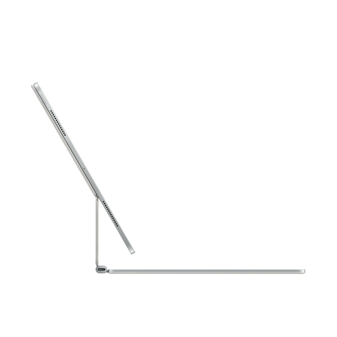 Apple Magic Keyboard QWERTY Italiano Blanco, Trackpad, Interruptor de llave de tijera