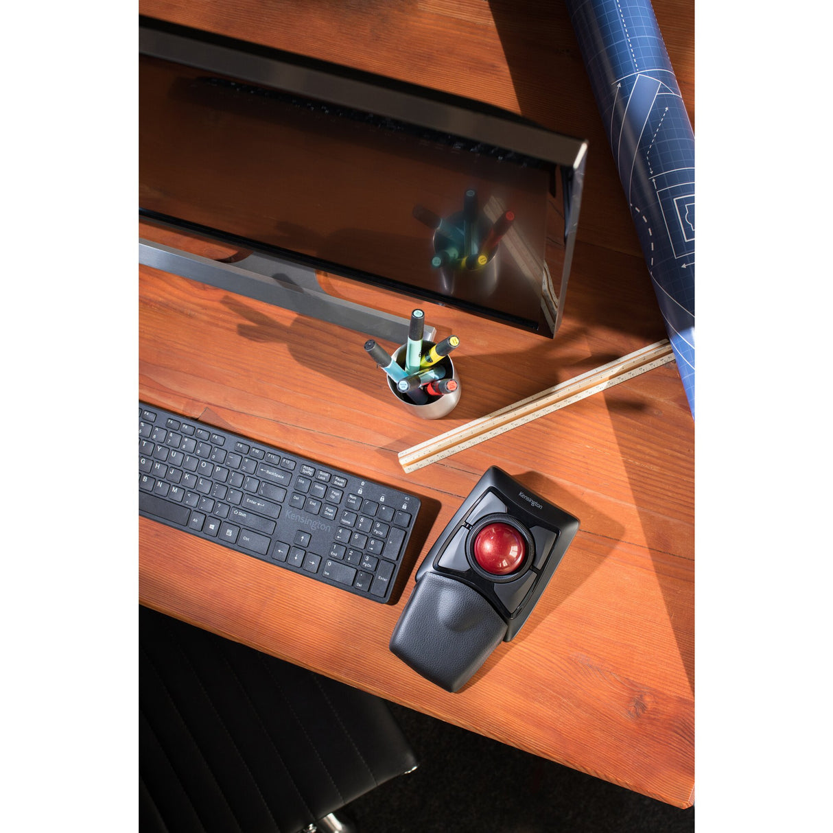 Kensington Expert Mouse Trackball inalámbrico Ratón Inalámbrico RF Wireless + Bluetooth Óptico 400 DPI