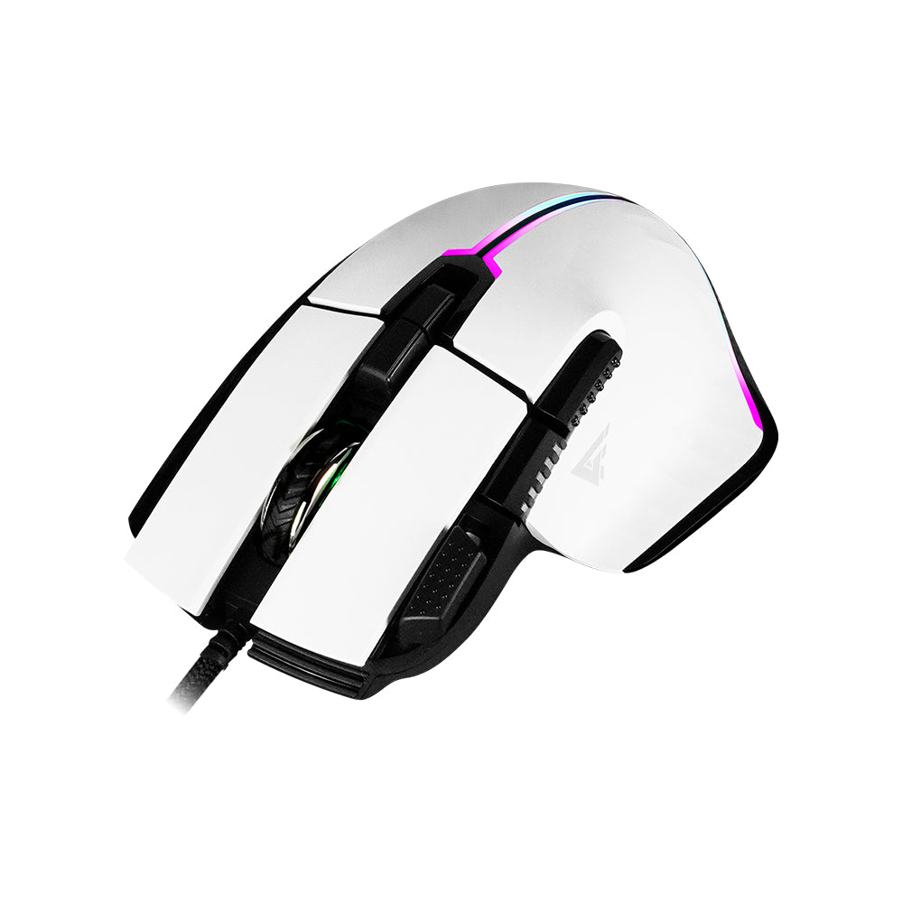 Game Factor MOG602-BK ratón Juego Diestro USB tipo A Opto-mecánica 19000 DPI, Negro