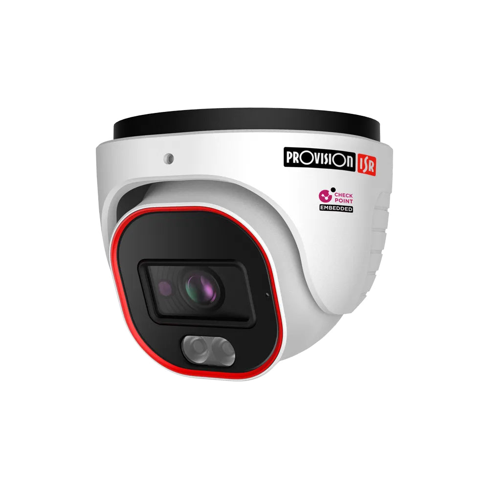 CAMARA DE VIDEOVIGILANCIA PROVISION TIPO DOMO/TURRET, S-SIGHT , 8MP, HYBRID LIGHT ILLUMINATION, 2.8MM, CHECKPOINT EMBEDD