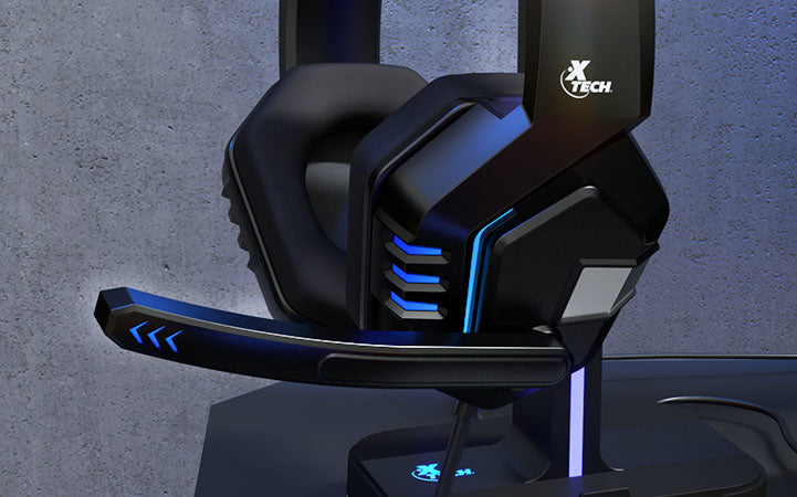 Xtech XTH-545 audífono y auriculare Auriculares Alámbrico Diadema Juego USB tipo A Negro, 20 - 20000 Hz, 283.49 g