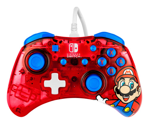 PDP Rock Candy: Mario Punch Mandos y volantes Gamepad Nintendo Switch, Nintendo Switch Lite, Nintendo Switch OLED Alámbr