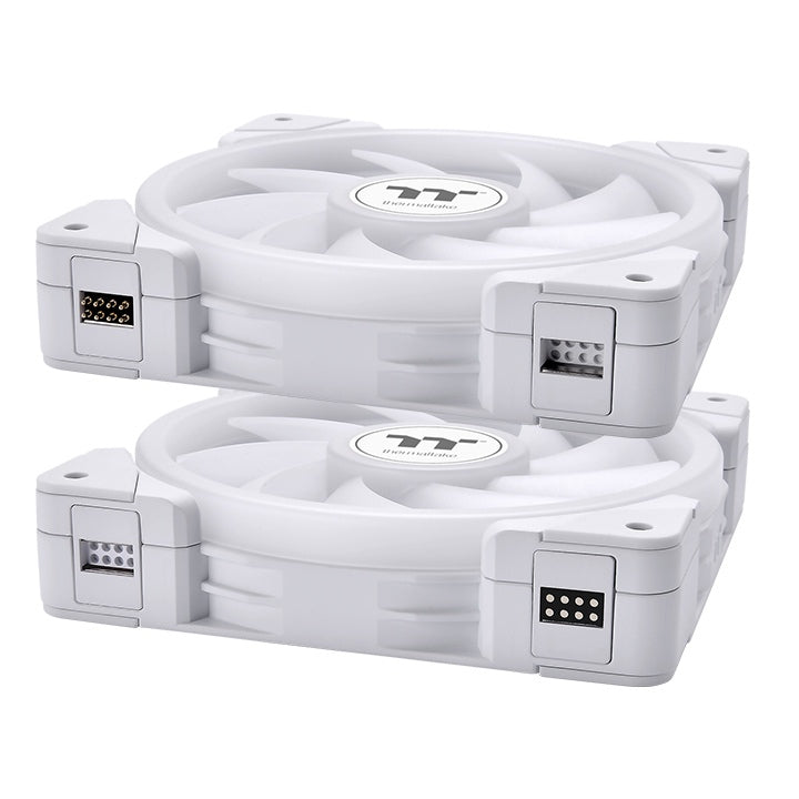 Thermaltake SWAFAN EX12 ARGB Gabinete de la computadora Enfriador de aire 12 cm Blanco 3 pieza(s), 500 RPM, 2000 RPM