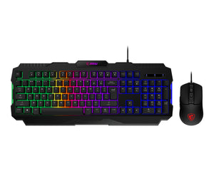 MSI FORGE GK100 COMBO Teclado Juego Alámbrico USB Interruptor de membrana