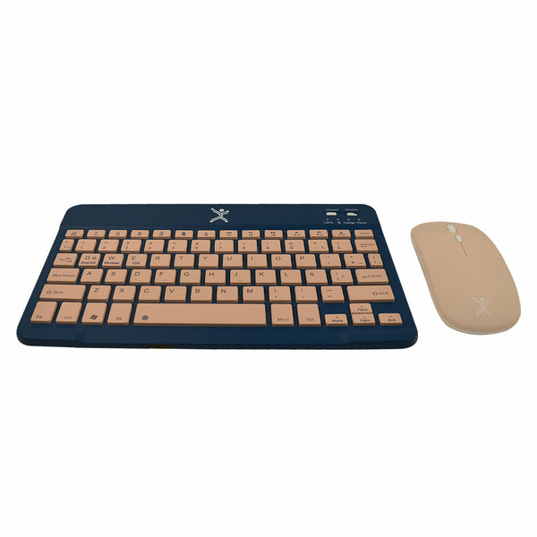 Perfect Choice Genova teclado Ratón incluido Universal RF inalámbrico + bluetooth Español Azul, Interruptor de llave de