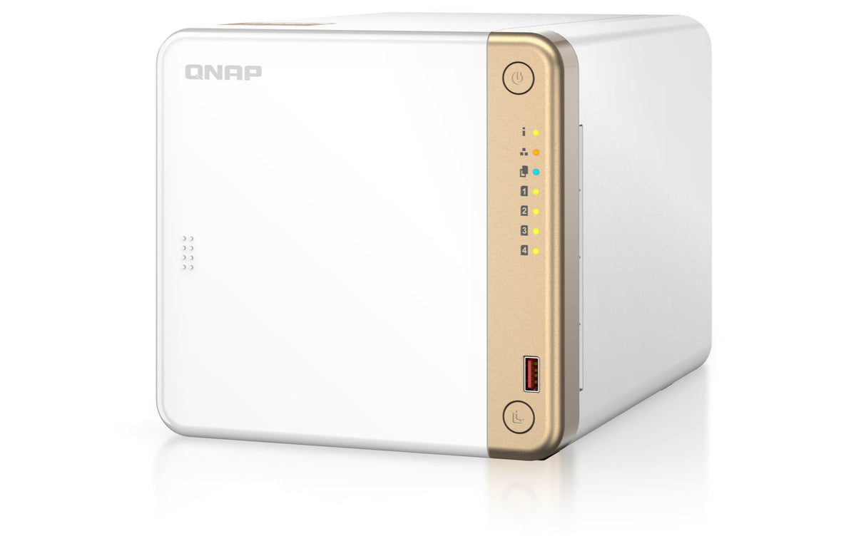QNAP TS-462-4G Servidor 0 GB Serial ATA III 3.5,M.2,2.5 cm (3.5,M.2,2.5") 2