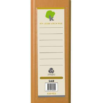 Techmakro 821101 carpeta de cartón Carta Oro