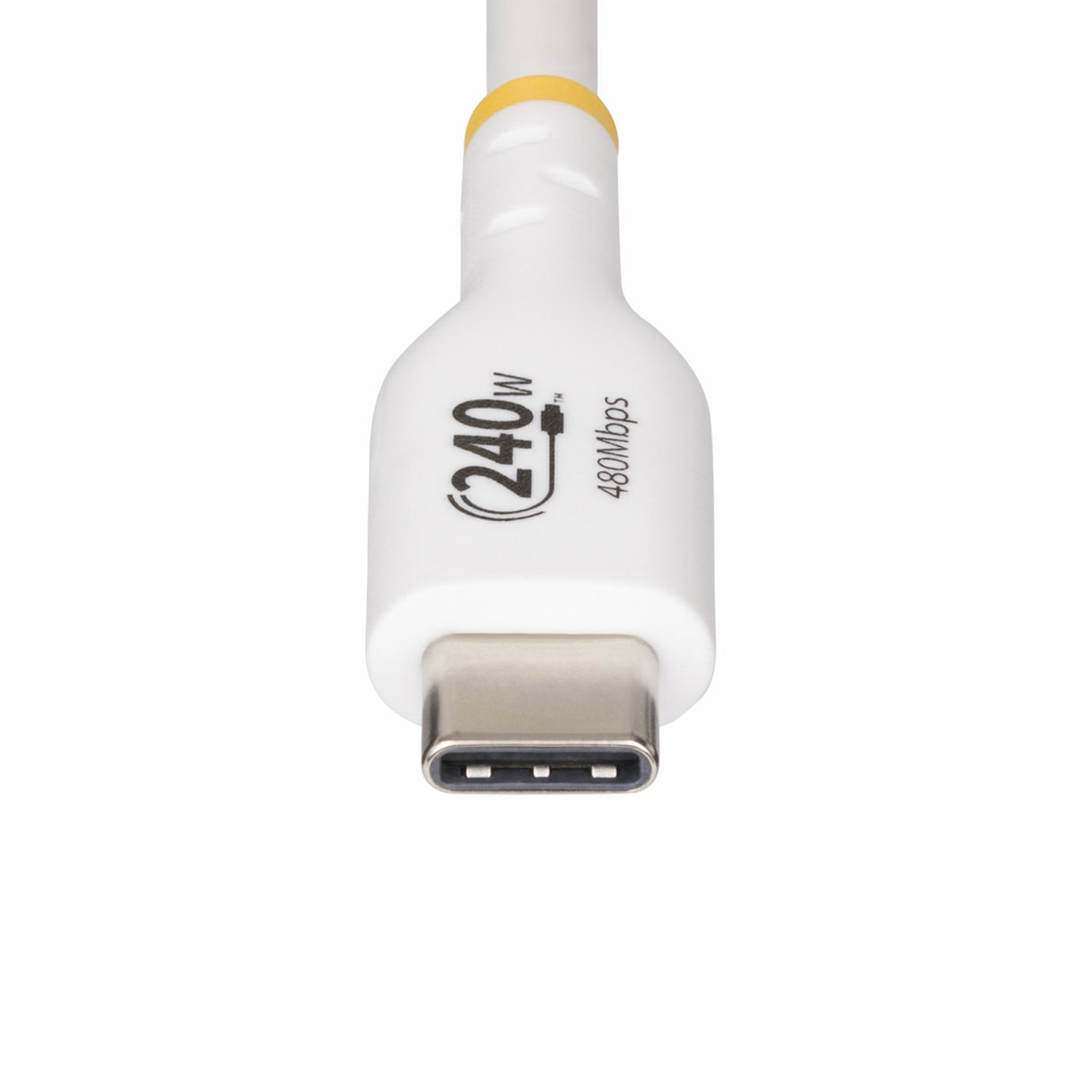 StarTech.com Cable de Carga para Portátil USB-C de 2m - Cable USB Tipo C USB 2.0 para Portátil - Blanco - Cable con Cert